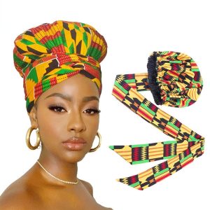 Grand couvre-chef turban africain Ankara