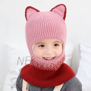 Bonnet cagoule bébé avec oreilles de chat