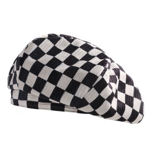 Béret de peintre à damier