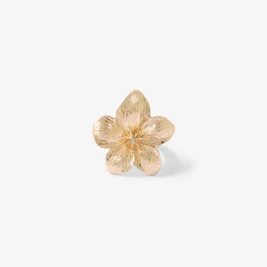 Bague fleur dorée