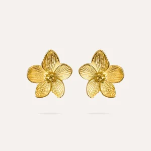 Anastasia | Boucles d'oreilles fleurs en acier inoxydable