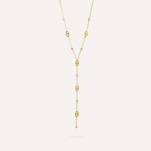 Diane | Collier en acier inoxydable et zircons