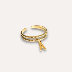 Élégante | Bague personnalisée en acier inoxydable