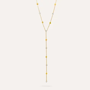 Faustine | Collier en acier inoxydable et zircons