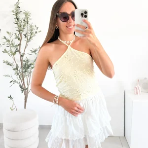 Top Ibiza jaune