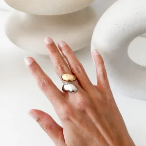 Bague bicolore