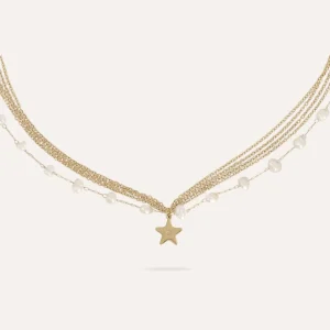 Lilou | Collier en acier inoxydable et perles d'eau douce