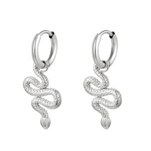 Boucles d'oreilles femme serpent