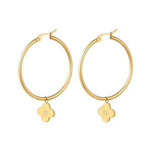 Boucles d'oreilles Créoles Flora