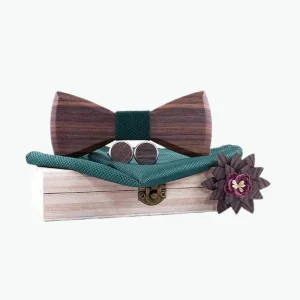 Coffret Noeud Papillon Bois - Green Wood